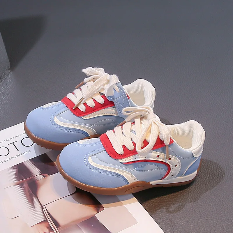 Splicing Child Sneakers Shoes Kids Girl's Boys Hook Loop Casual Shoe 2026 Children's Trainers for 23-36