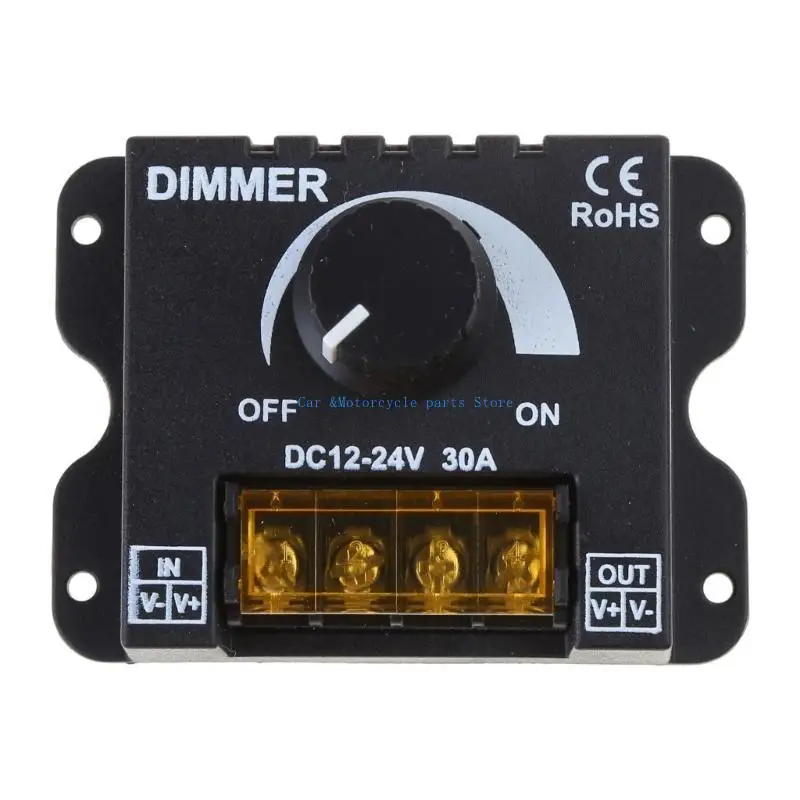 Y9UC مفتاح شريط الضوء تيار مستمر 12 فولت 24 فولت 30A PWM يعتم تحكم لغطاء معدني باهت
