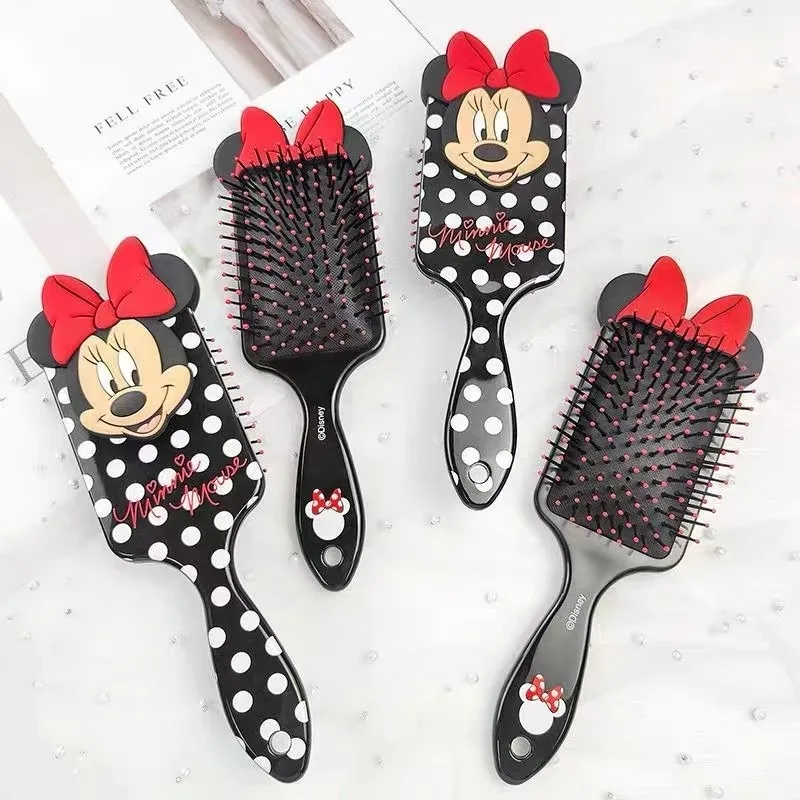 

Minnie Mouse Air Cushion Massage Combs Cartoon Figures Spot Square Comb Hair Brush Hairdressing Tool Girl Women Birthday Gifts