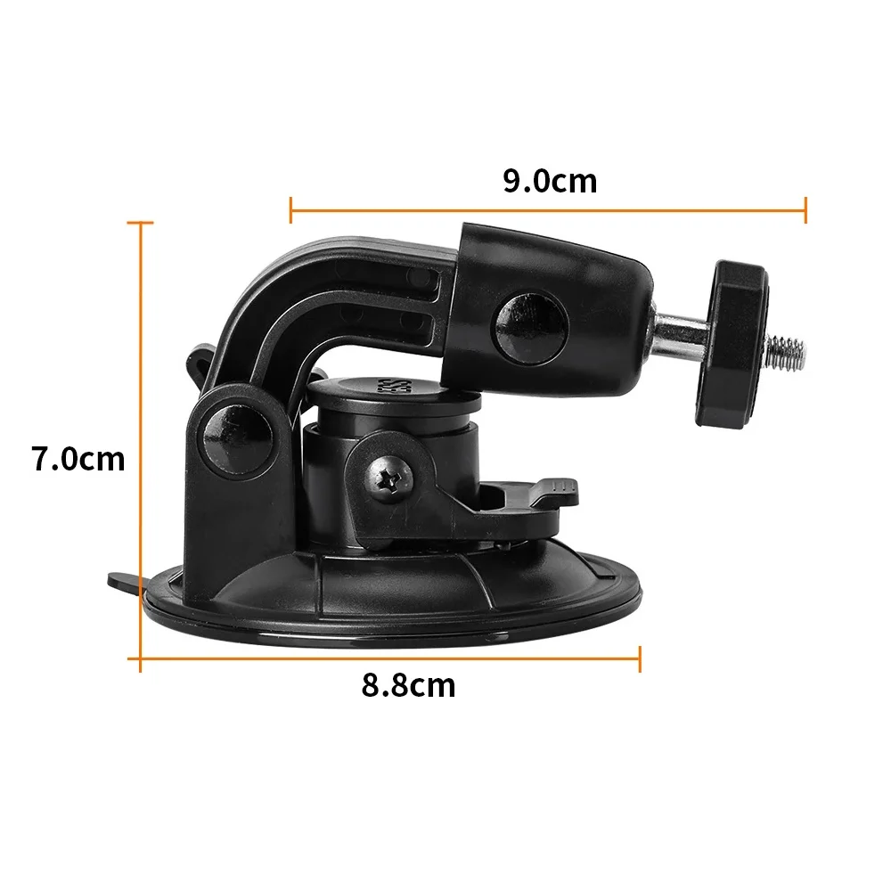 For Gopro Action Camera Suction Cup Mount For Go Pro Hero 11 10 9 8 7 6 5 SJCAM DJI Insta360 Mount Window Glass Sucker Accessory