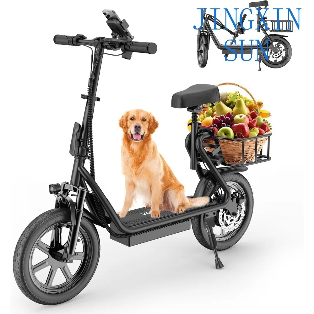 Electric Scooter Adults, Foldable E-Scooter for Adults, 500W Motor, 22 MPH Speed, 27 Mile Range, 14