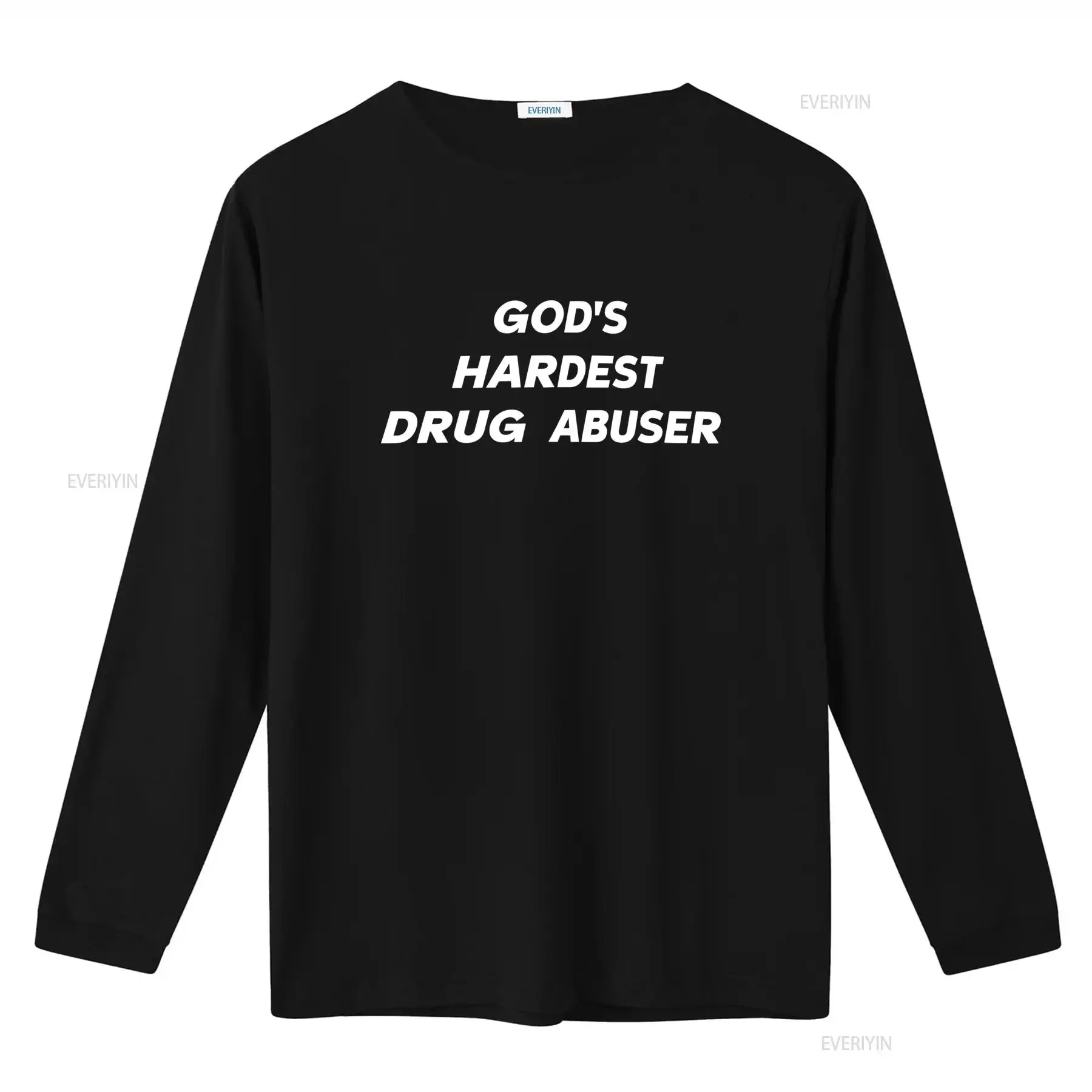 God's Hardest Drug Abuser Funny T Shirt Meme Cursed Viral Offensive Ugly  vintage Washed Stretched Soft Comfortable Casual
