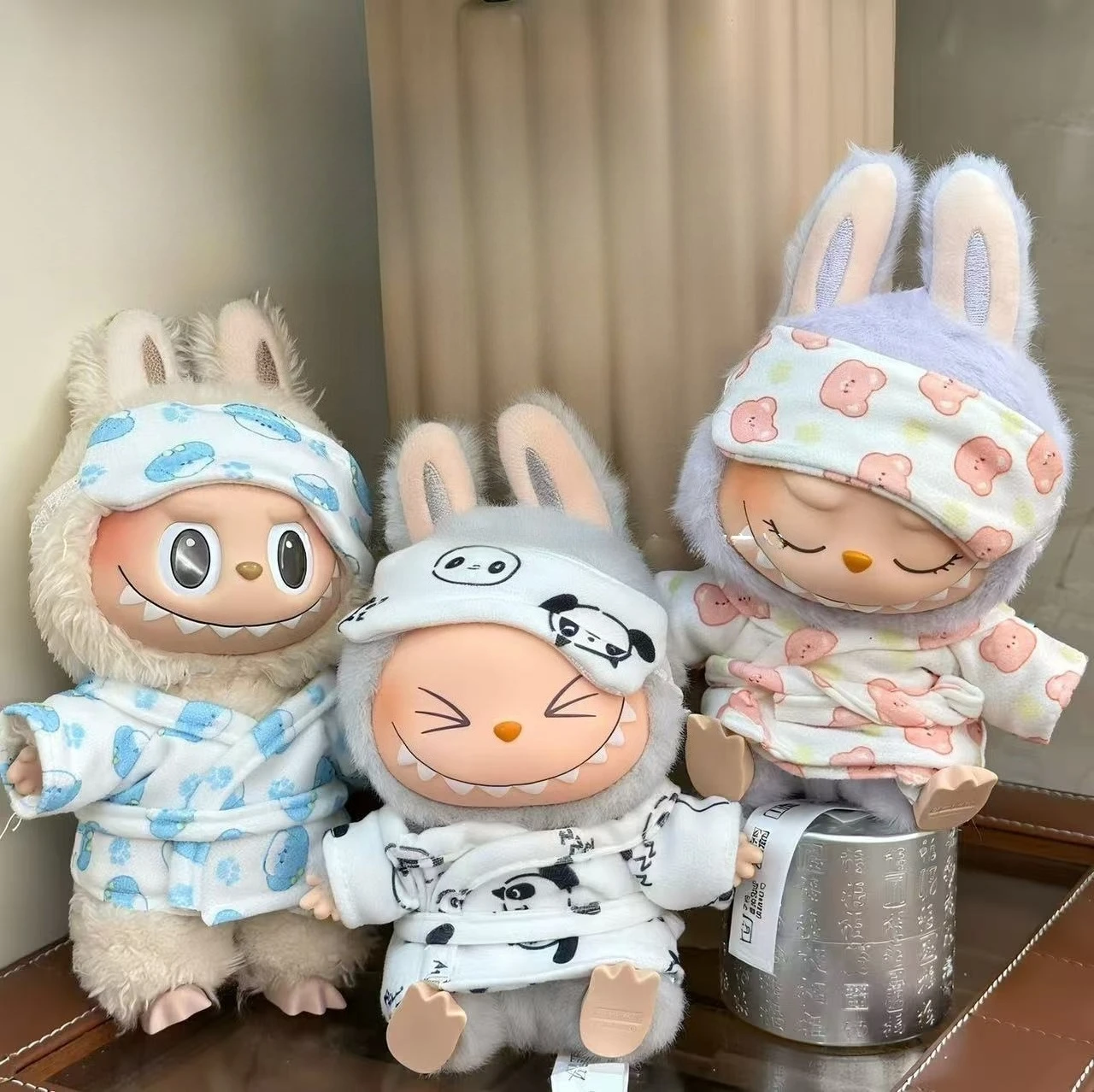 

Cute Pajamas Outfit for Labubu Plush Clothes Fashion Macaron Korea Style Pajamas Clothes for Labbubu Dolls Accessories