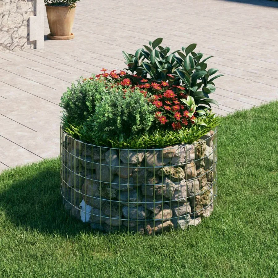 

Circular Gabion Pole Galvanized Steel 39.4x19.7