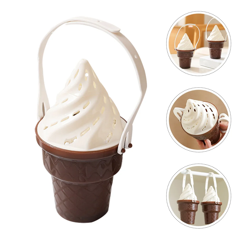 

2Pcs Cute Ice Cream Shaped Reusable Moisture Absorber Box for Closet Wardrobe Home Humidity Odor Removal Moisture Removing Box