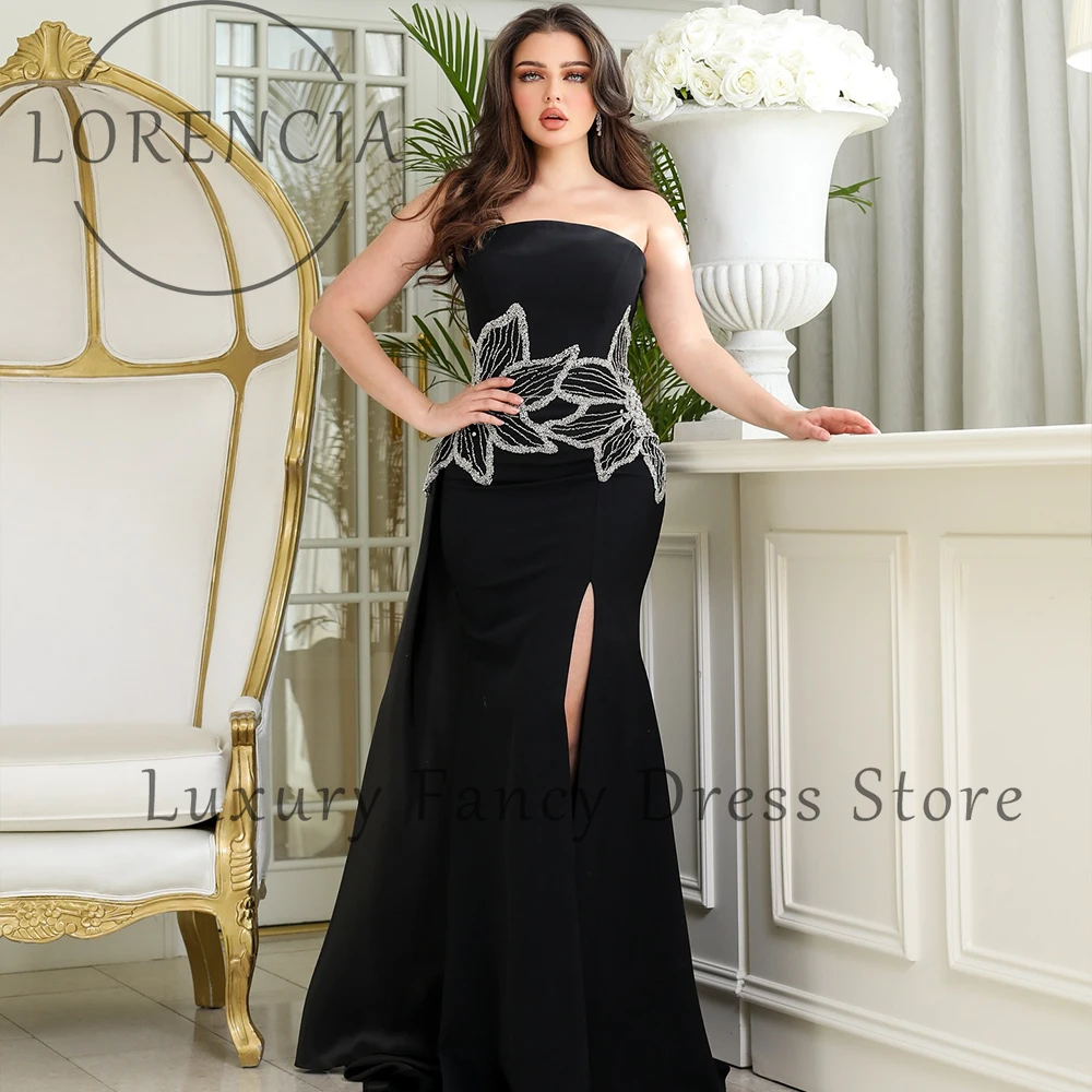 

Simple Diamond Prom Dresses 2025 Side Slit Mermaid Evening Party Dinner Gowns Customized Sleeveless Dubai Arabic فساتين س