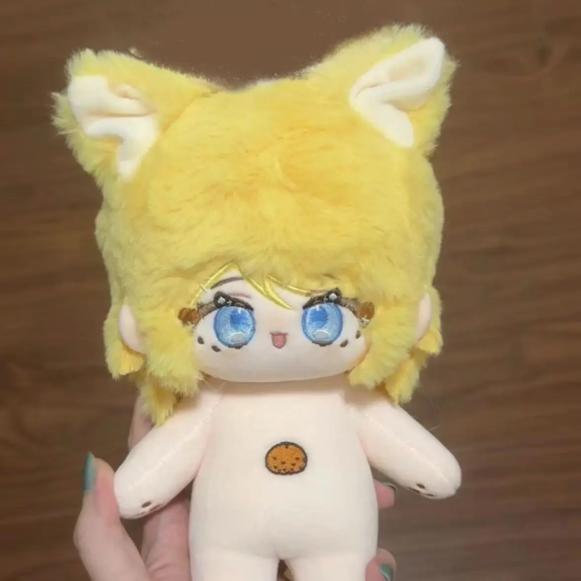 20cm anime periferiche Kagamine Suzu Kagamine con bambola di cotone ragazza cuore cartone animato carino vestire bambola nuda bambola di peluche