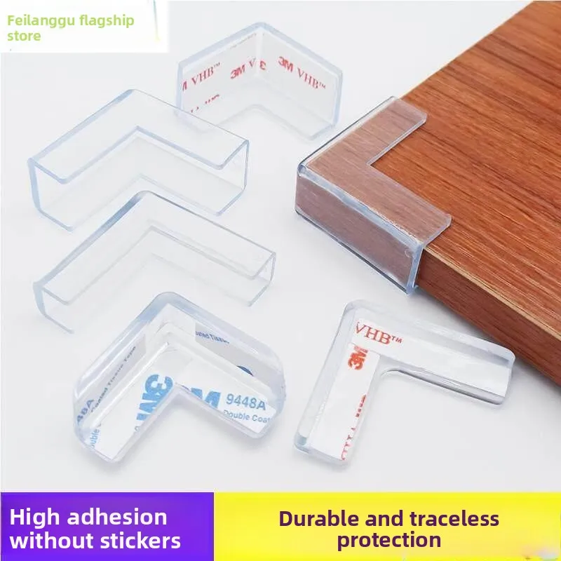 

Glass Corner Protectors Silicone Child Proof Table Bumper Fridge Protection Right Angle Cover Baby Safety Furniture Acce...