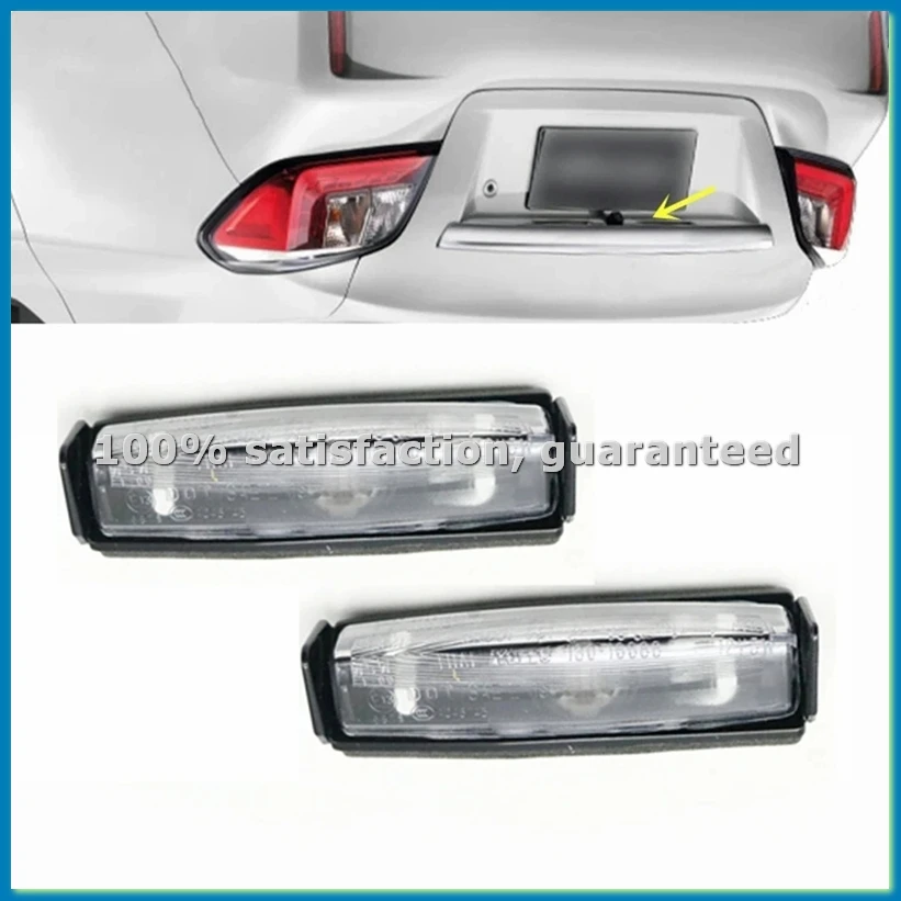 8341A149 1Pair Rear License Plate Light Lamp Housing with Bulb Assembly for Sport 2010-2020-ABHG