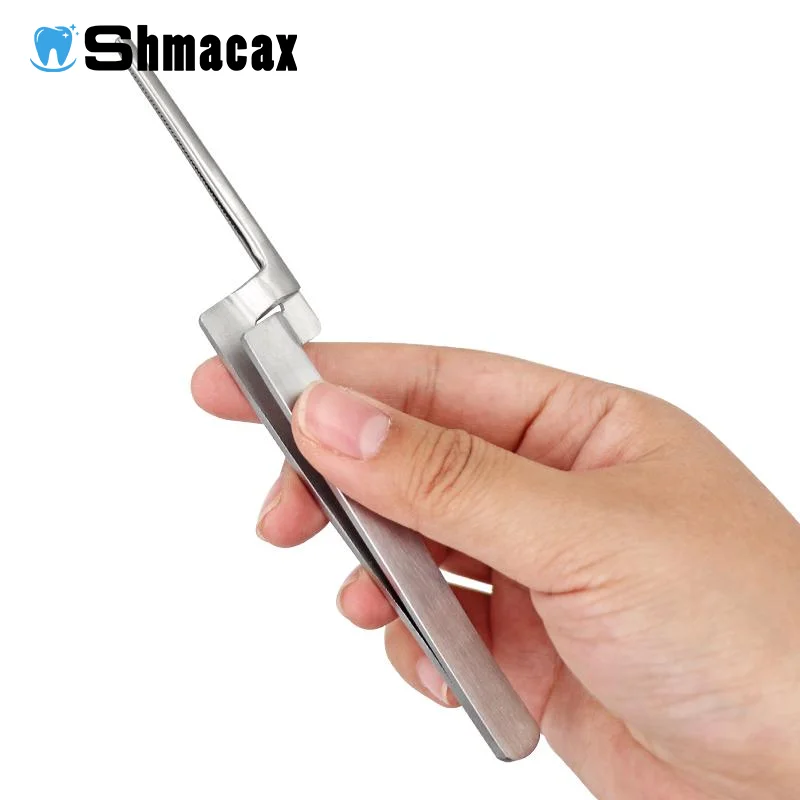 

Stainless Steel Dental Occlusal Paper Tweezers Straight Curved Bite Articulating Paper Holder Serrated Plier Forcep Tool