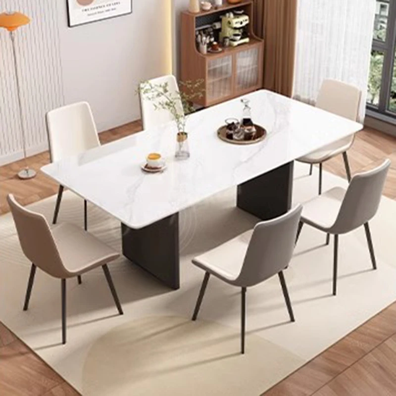 

High Clean Dining Table Cheap Balcony Mid Century Living Room Lounge Mahjong Nordic Dining Table Luxury Muebles Trendy Furniture