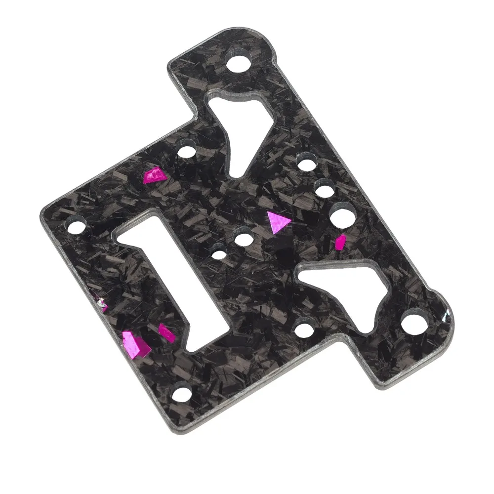 RC 4mm Carbon Fiber Center Diff Cover Starry Dark Color Part for ARRMA Typhon TLR 1/8 Scale customizable size Buggy Accessory