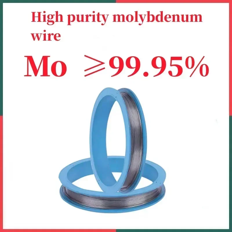 Mo99.98 % de alta pureza, alisado de alta temperatura, alambre de molibdeno blanco y negro Φ0,03mm-1,2mm, herramienta de investigación industrial