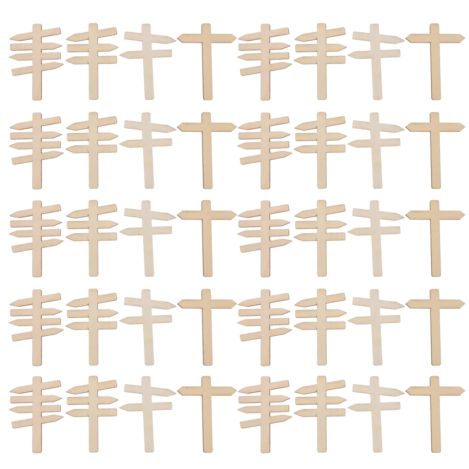 50 قطعة علامات الطريق الخشبية الصغيرة لوحات الرسائل الزخرفية لملحقات ملصقات بيت الدمى لتقوم بها بنفسك أسوار إشارة المرور للتعلم المبكر