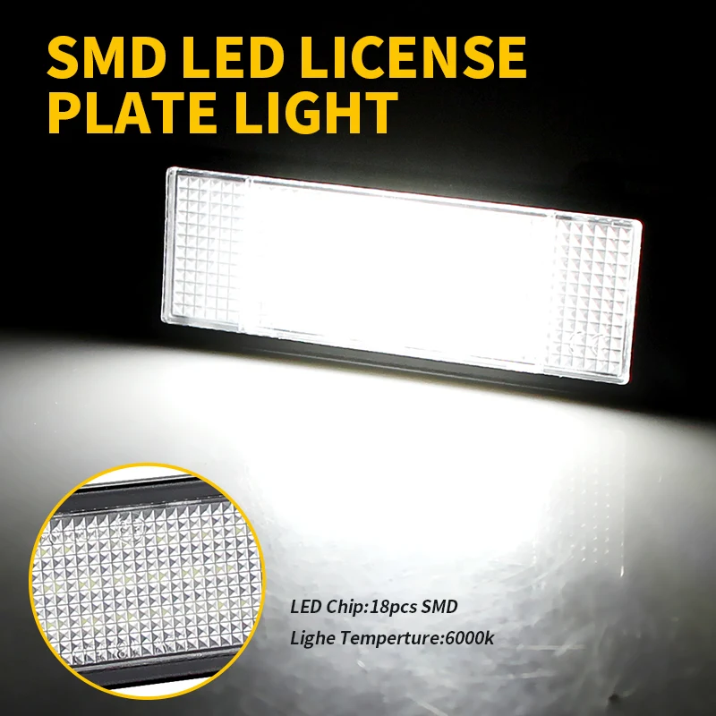 2×License Plate Light for BMW 1 6 Series E81 E87 E63 E64 M6 E85 E86 Z4 F12 F13 F20 K48 Mini R55 R55N R60 R61 Fiat Multipla Marea - view 5