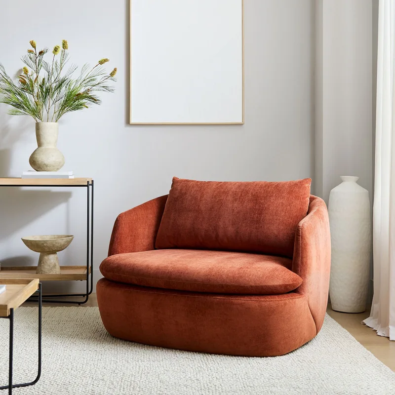 Fabric rotating sofa chair lazy sofa