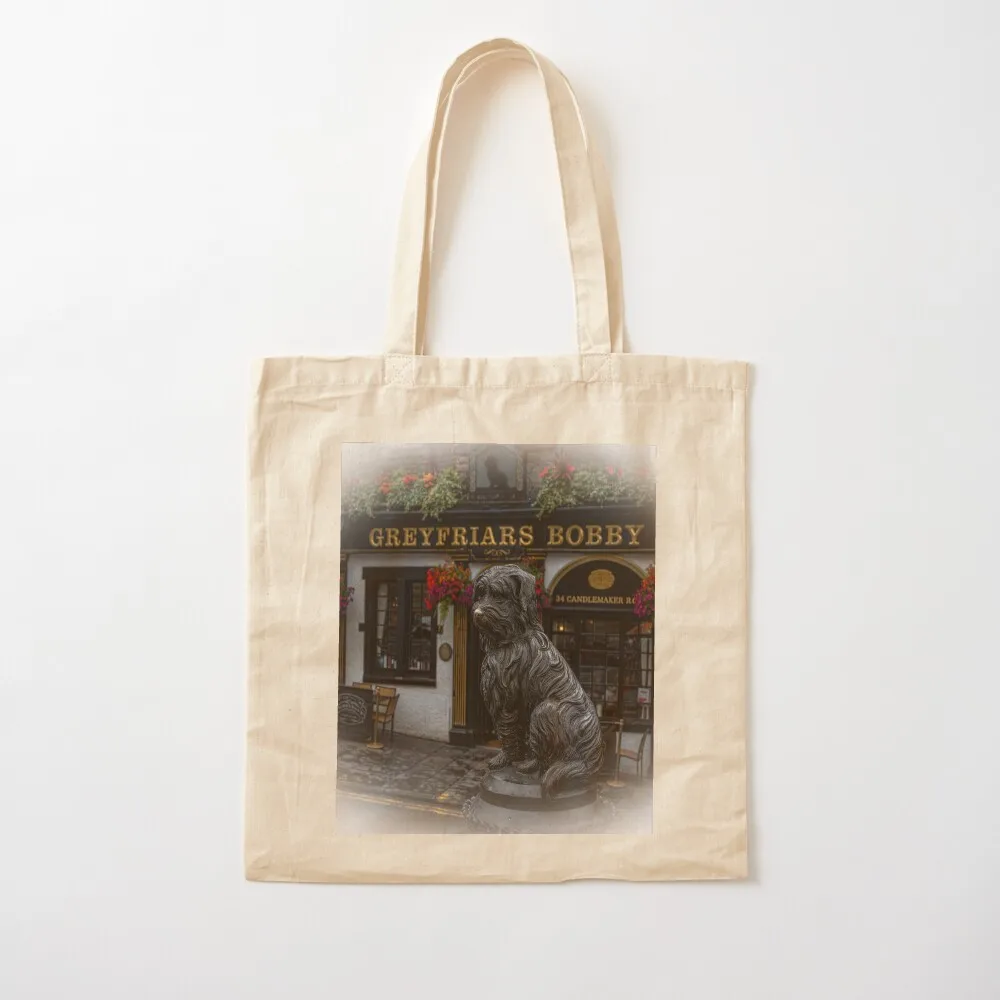 Greyfriars Bobby، Edinburgh Tote Bag حقيبة للمتسوقين، حقائب توصيل مجانية، حقيبة شاطئ قماشية للنساء