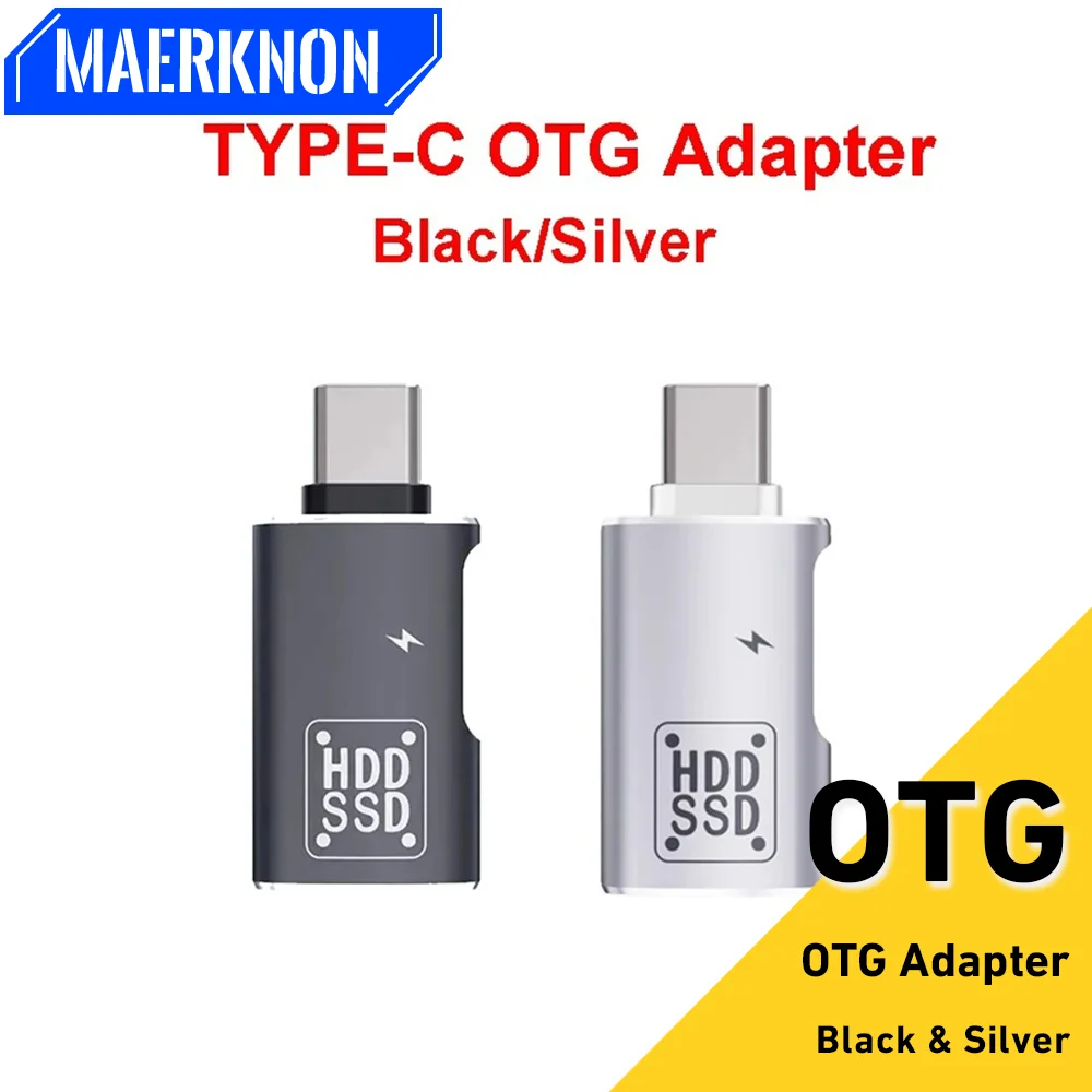 2 in 1 Type C OTG Adapter USB-C Male To USB 2.0 Female Adapter For Macbook Xiaomi HUAWEI Samsung OTG Connector