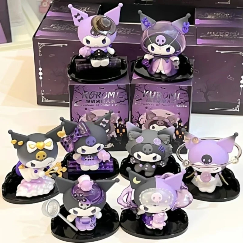 

Genuine Sanrio Blind Box Kuromi Figure Werewolf Killing Series Action Figurine Anime Collection Halloween Model Pvc Toy Gift