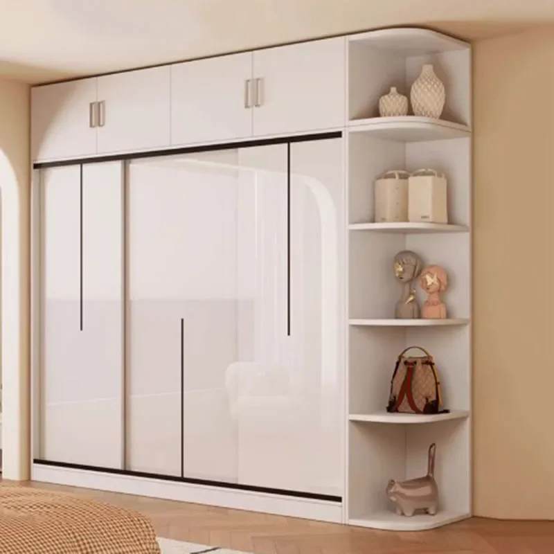 

Nordic White Modern Wardrobe Clothes Organizer Wooden Bedroom Wardrobe Storage New Armario Ropero Dormitorio Home Furniture