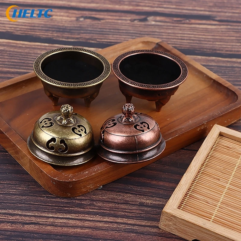 1pcs Alloy Buddhist Utensils Incense Burner Incense Censer Alloy Sandalwood House Furnishings Home Office Decoration