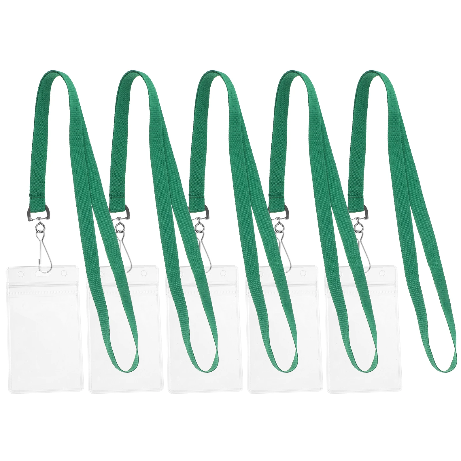 

5 Sets ID Lanyard Lanyards Card Holder Name Badge Documents and Holders Polyester Tag with