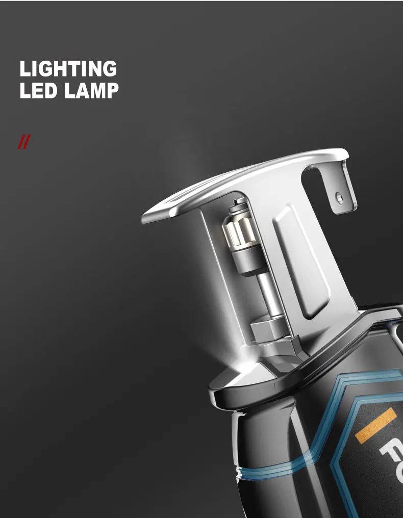 

Household Tree Cutter Rechargeable Electric Saber Saw Multi-functional Outdoor Hand-held Cutting Chainsaw Machine