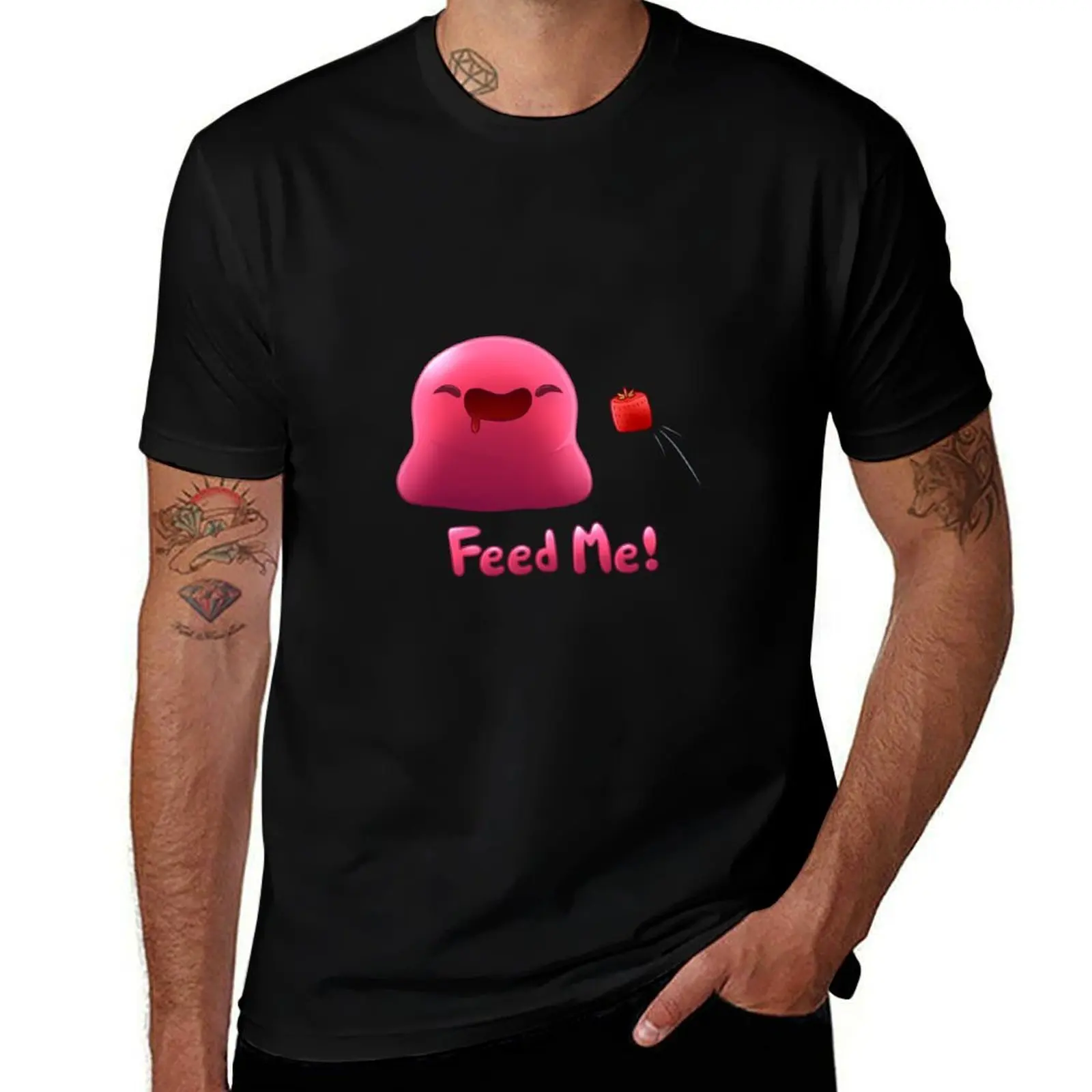 Feed Me! T-Shirt Running Performance Short Sleeve Tee T-Shirt