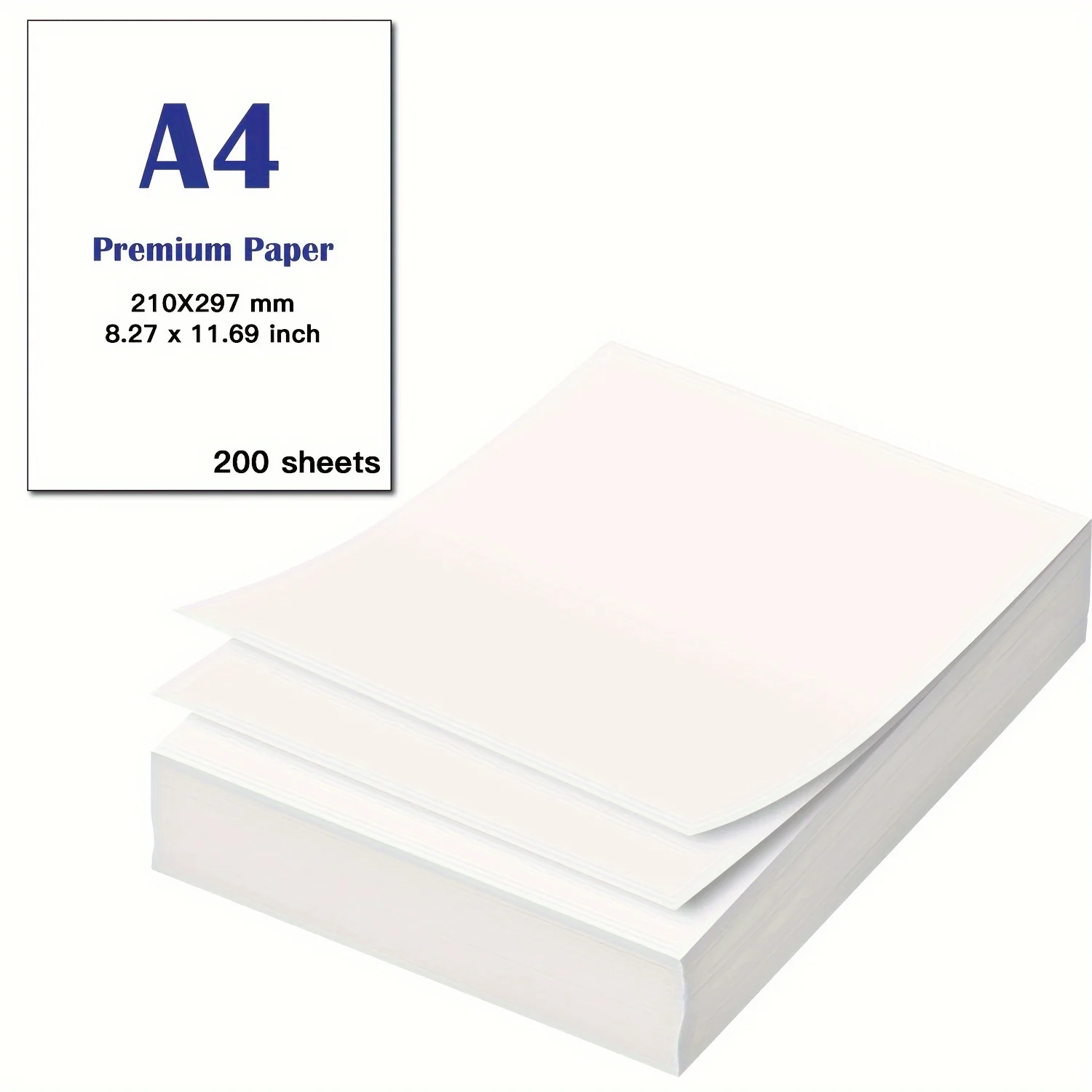 

A4 Thermal printer Paper, 200 Sheets Continuous for Portable Thermal Printer Premium Thermal Printing for Business Travel Office