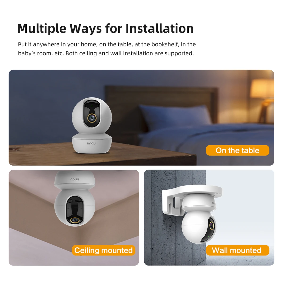 IMOU Ranger SE 4MP 8X Digital Zoom AI Human Detect Camera Night Vision Baby Security Surveillance Wireless IP Indoor Camera