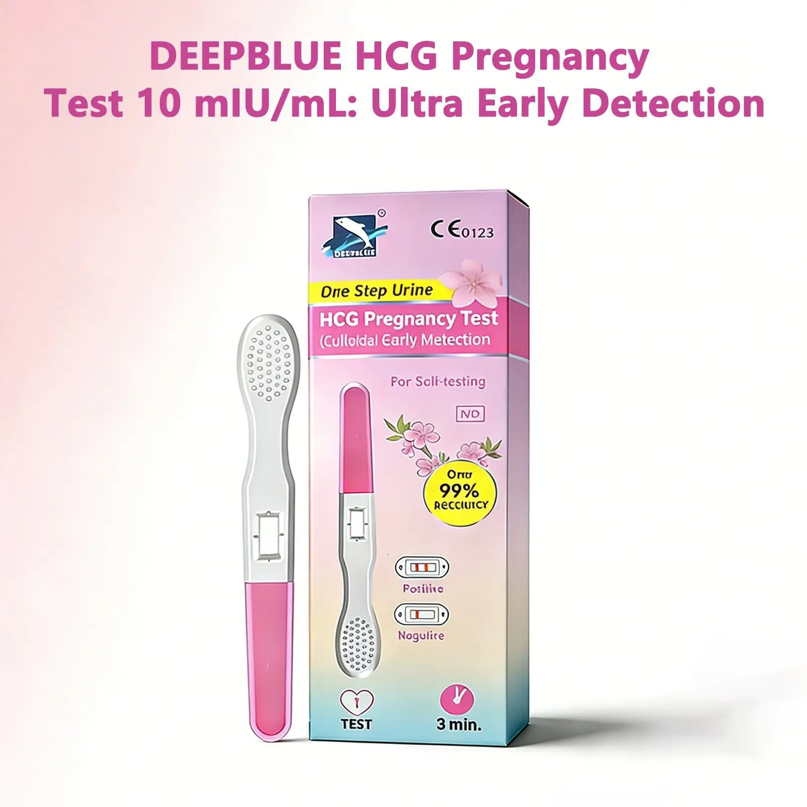 Test de grossesse précoce Midstream DEEPBLUE, bandelettes urinaires HCG à domicile, test de fertilit