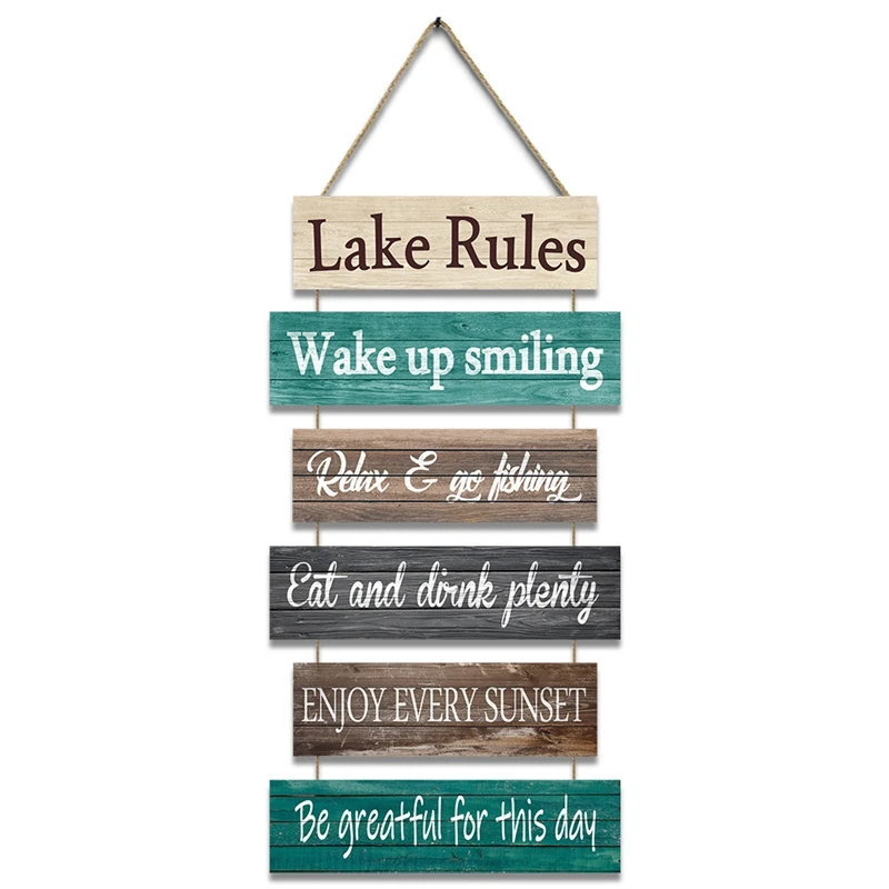 Inspirational Wall Art Decor For Office Bathroom, Wooden Rustic Hanging Motivational Wall Art Decoration Sign