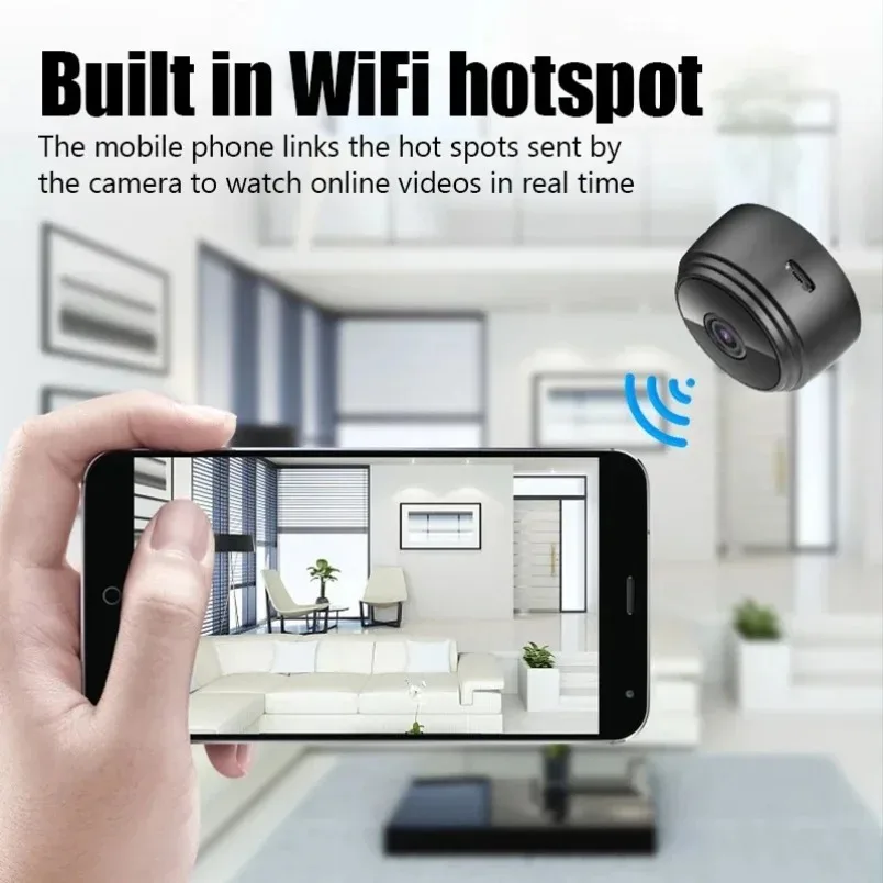 Mini kamera A9 WiFi Monitorowanie bezprzewodowe Ochrona bezpieczeństwa Zdalny monitor Kamery Nadzór wideo Inteligentny dom