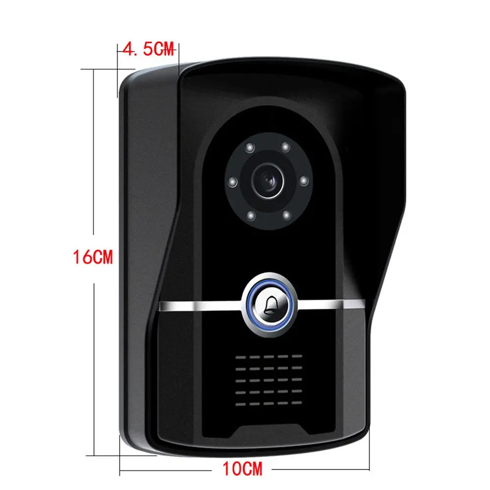 Building Video Intercom System 7 inch Tuya WiFI 1080P Doorphone Door Camera Apartment Villa AHD Video Doorbell With SD Card Slot