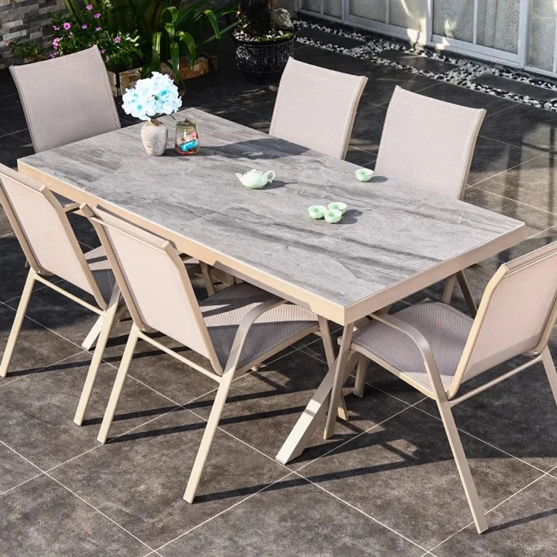 

Nordic Modern Outdoor Tables Balcony Luxury Lounge White Outdoor Tables Minimalist Armchair Aire Acondicionado Cuarto Furniture