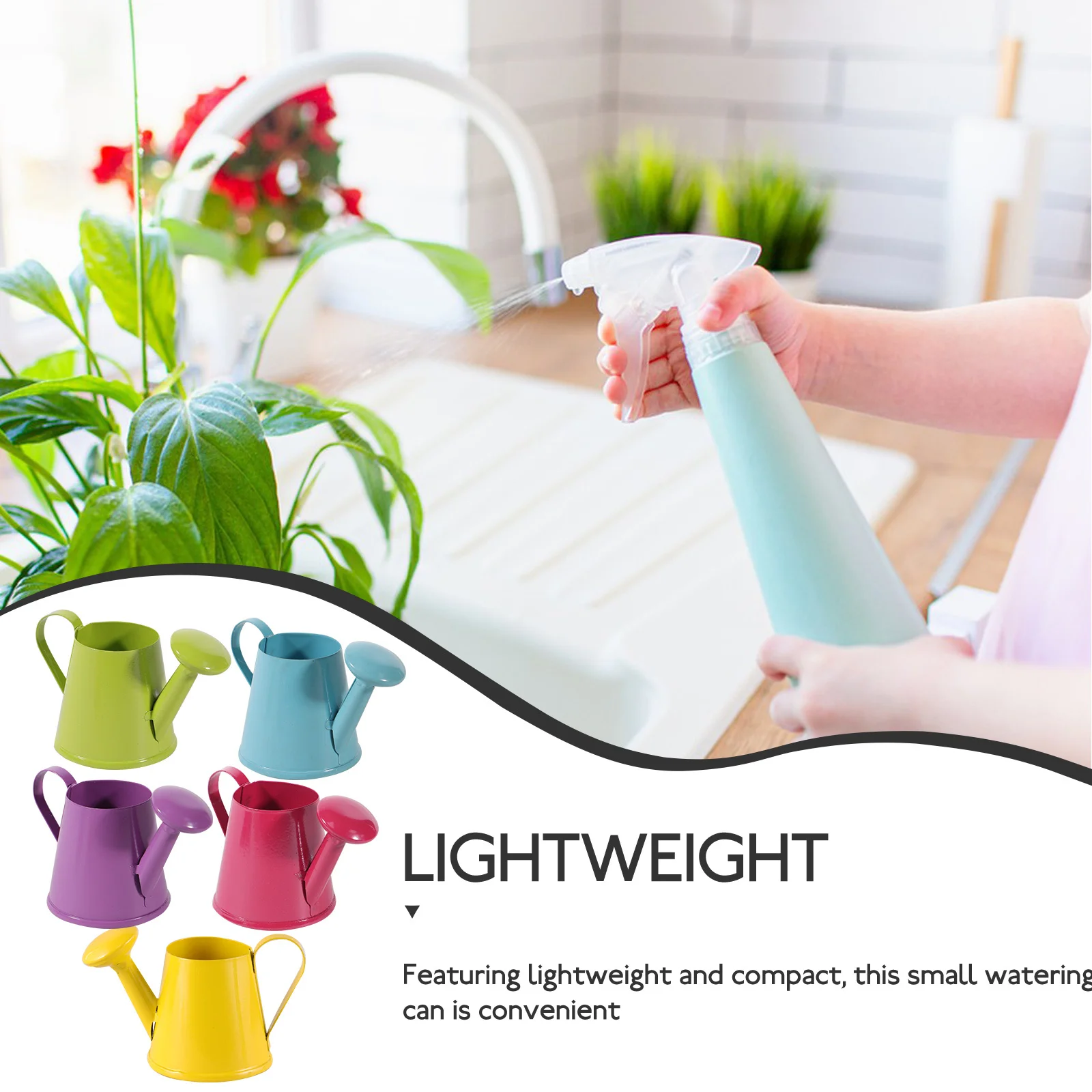 5 stks Mini Gieter Ijzer Kleine Gieter Voor Planten Kids Tuin Gereedschap Metalen Plant Ketel Indoor Outdoor Decoratieve