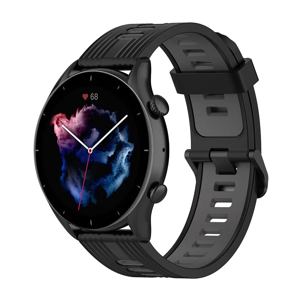 Gts3 pulseira de silicone para amazfit gtr 42mm pulseira de pulso para xiaomi amazfit gts 3 2 2e gts2 mini pulseira bip s u pro pulseira de relógio