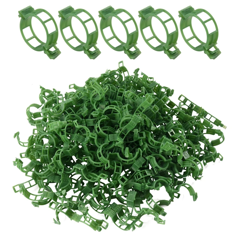 200 PCS Garden Plant Support Clips, Tomato Clips, Trellis Clips, For Cucumber Flower Squash Vine, 1 Inch Inner Diameter