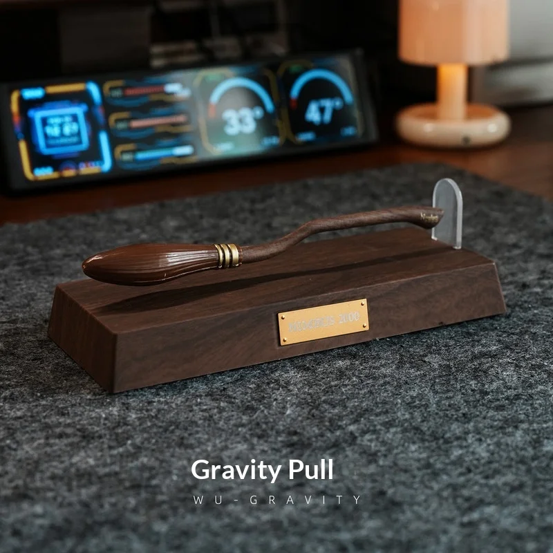 

Магнитная левитирующая ручка-метла Gravity Floating Broom Pen без батареек – подарок для фанатов, к школе, на день рождения, высокотехнологичный декор