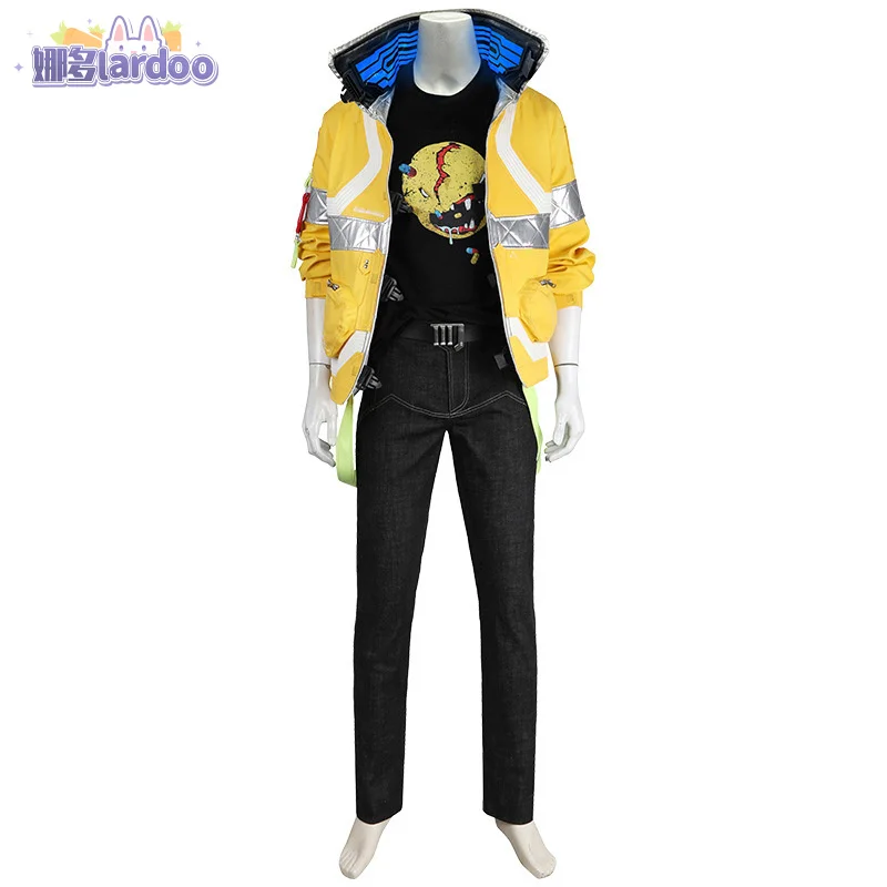 Punk 2077 David Cosplay Kostuum Jas Shirt Broek Outfit Halloween Carnaval Party voor Vrouwen Mannen Lardoo