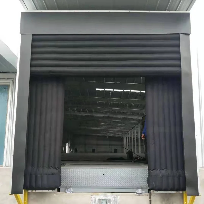 Modern 3400 * 3400mm PVC inflatable dock seal automatic telescopic adjustable loading and unloading shelter
