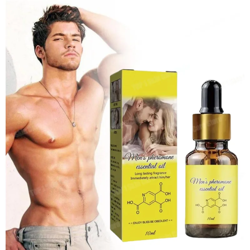 Óleo essencial de perfume de feromônio para homens e mulheres fragrância de perfume corporal refrescante natural de longa duração