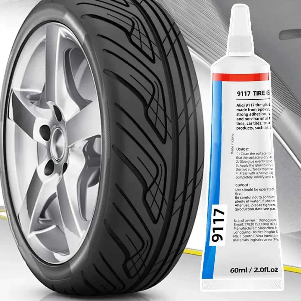 15/60ML Tire Repair Liquid Adhesive Auto Tire Scratch Glue Sealant Fast Curing Tire Scratch Repair Tool for Potholes Scratches