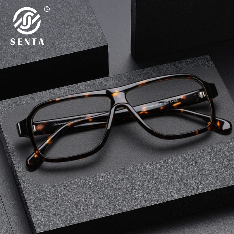 

Oversized Handemake Acetate Frames Nerd Fake Glasses Men Women Optical Prescription Eyeglasses Frame Men's Myopia Glasses Frame