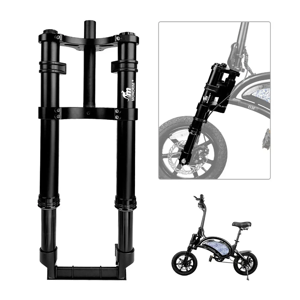 bicycle 14inch 4.0mm MONORIM EBIKE front fork air shock absorption is suitable for DYU D3+/D3F EBIKE more comfortable and safe