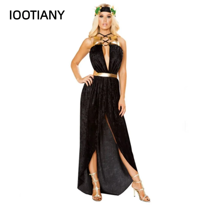 

Halloween Costume For Adult Women Sexy Ancient Greek Goddess Cosplay Costumes Egyptian Princess Cleopatra Fancy Party Dress