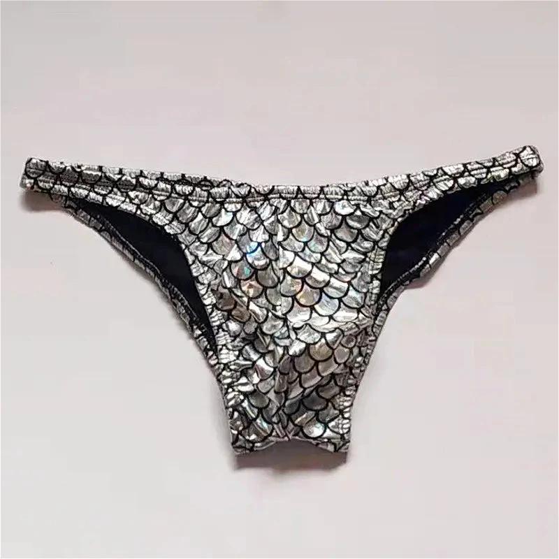 

Fish Twill Shiny Mens Sexy Underwear Glossy Sports Briefs Men Swimsuit Ropa Interior Hombre Man Panties Трусы Мудские Хлопковые