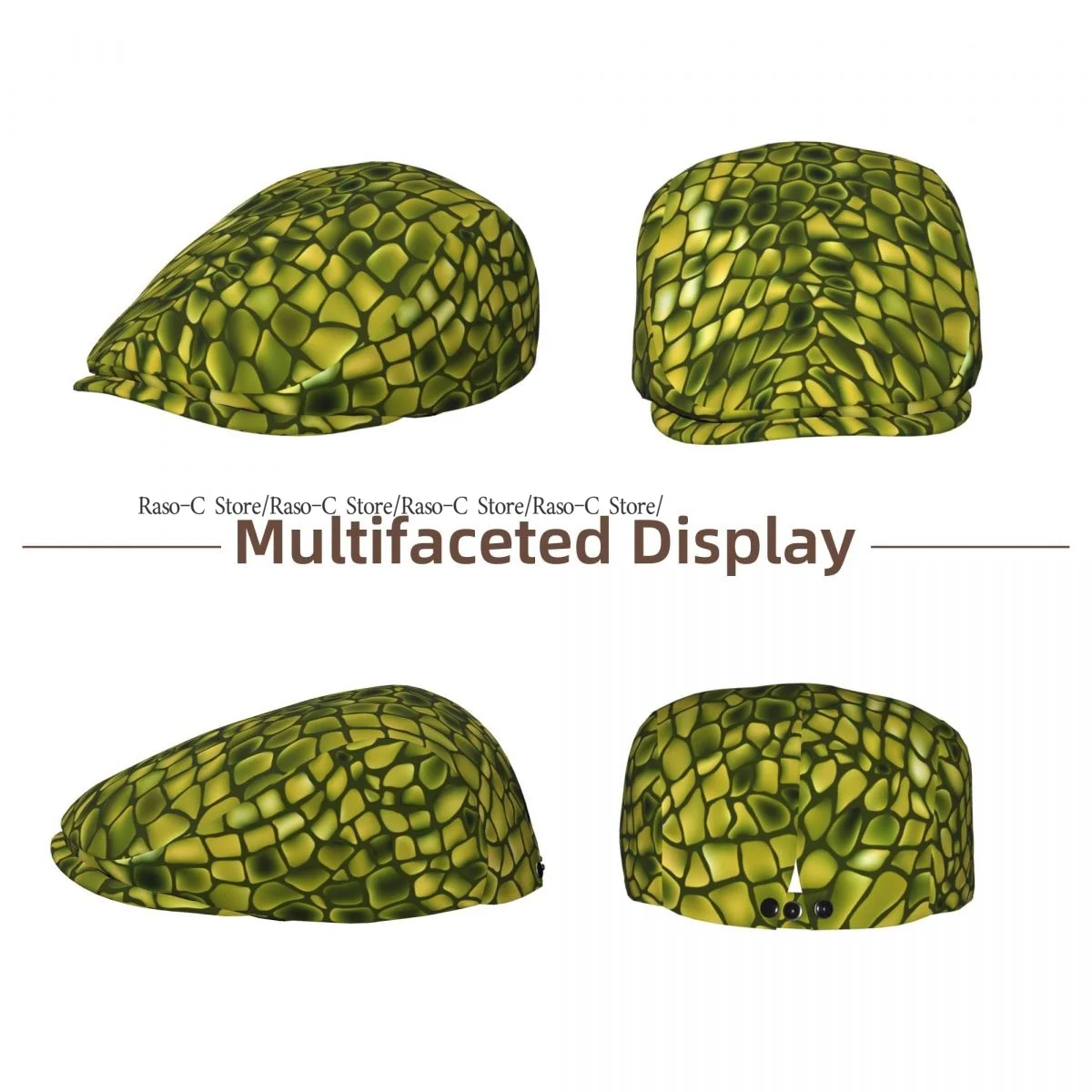 Snake Textures Men Women Newsboy Cap Classic Forward Hat Ivy Flat Cap Daily Hat