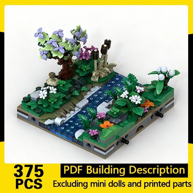 Popular Movie Model MOC Building Bricks Small Woodland Stream Modular Technology Gifts Holiday Assemble Toys Suit Display
