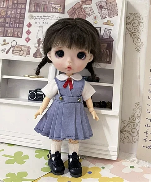 Ob11 Doll Clothes Doll Academy Uniform Set Jk Doll Skirt Dolls Suspender Skirt For Ob11,Ymy,Ddf,Gsc,Body9 1/12 Bjd Dolls